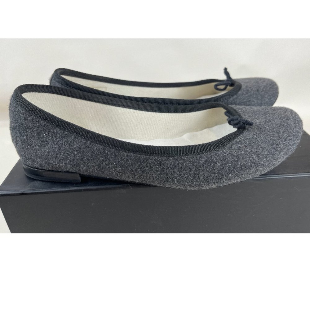 REPETTO GRAY WOOL BALLET FLAT 7.5 - Picture 2 of 3